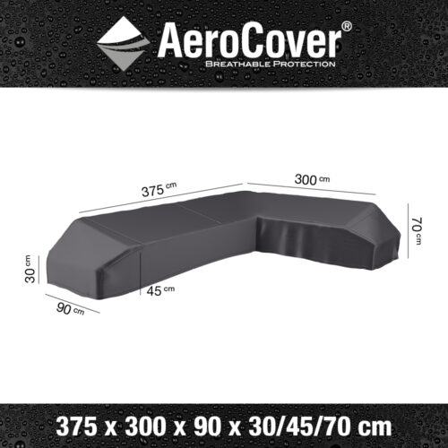 AeroCover platformloungeset L 375 x 300 x 90 x 30/45/70 cm rechts