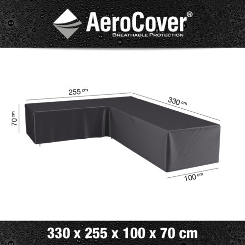 AeroCover loungesethoes L 330 x 255 x 100 x 70 cm links