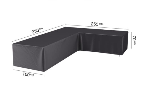 AeroCover loungesethoes L 330 x 255 x 100 x 70 cm rechts