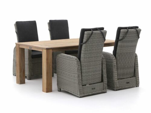 Intenso Umbria/ROUGH-X 180cm dining tuinset 5-delig verstelbaar - Laagste prijsgarantie!