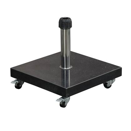 Garden Impressions Eureka parasolvoet 60kg met wielen - zwart