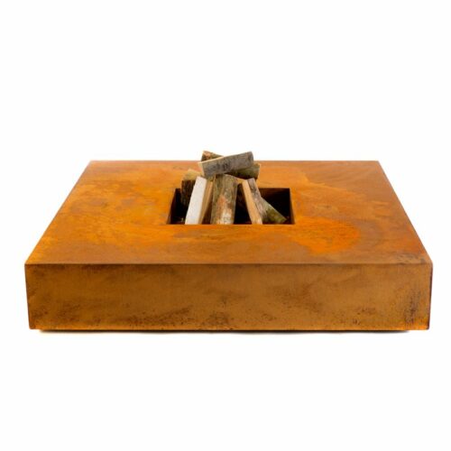 Buddha Lounge Eika vuurtafel 120x120 cm cortenstaal - roest