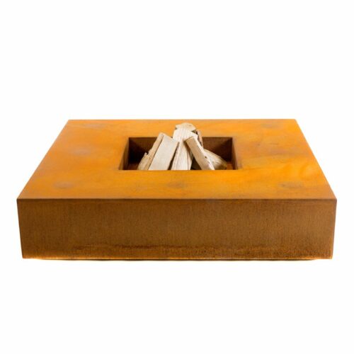 Buddha Lounge Eika vuurtafel 140x140 cm cortenstaal - roest
