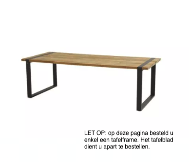 Taste 4SO Alto tafelframe H72 cm - antraciet