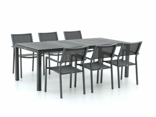 Bellagio Roma/Fidenza 220cm dining tuinset 7-delig stapelbaar - Laagste prijsgarantie!