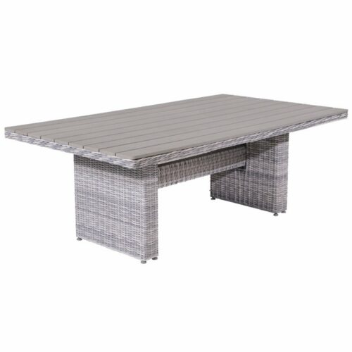 Garden Impressions Tennesee lounge dining tuintafel 180x100 cm - grijs