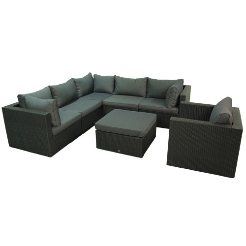 Lambertsbaai loungeset fauteuil - Flat black