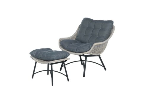 Logan fauteuil met voetenbank