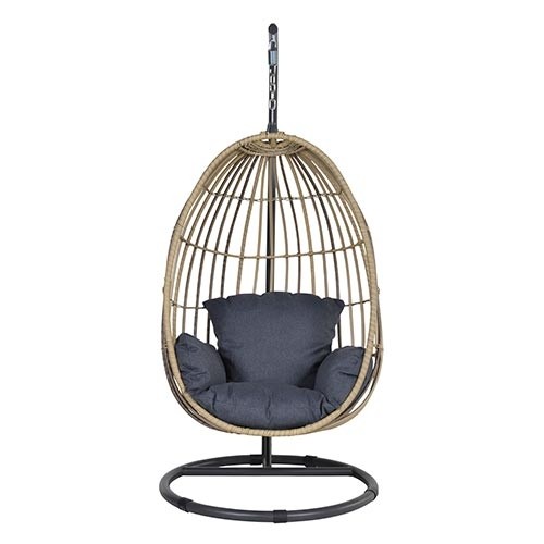 Panama Hangstoel Egg - Naturel/Black