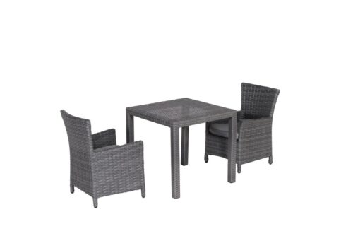 Nikki kinder tafel 50x50 earl grey / pvc blad