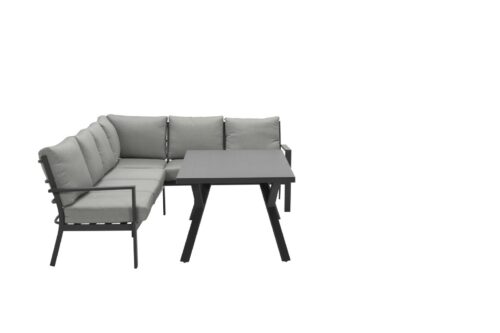 Sergio L/D set 3-delig rechts carbon black/ licht grijs