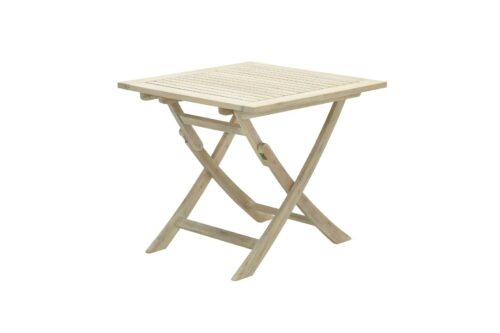 Kent vouwtafel 80x80xH72 acacia white wash