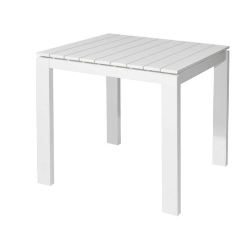 Morris table 80x80x75 cm alu white