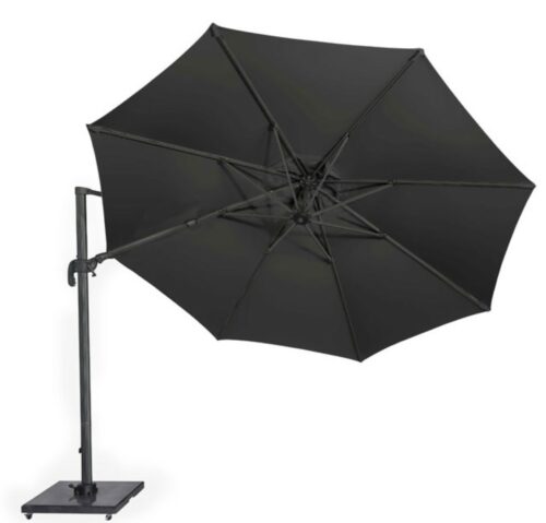 Zweefparasol kantelfunctie zwart dia. 350 cm Solarflex Platinum