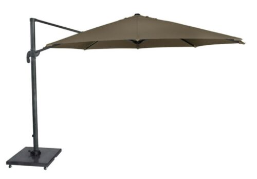 Zweefparasol taupe dia. 300 cm Solarflex Platinum