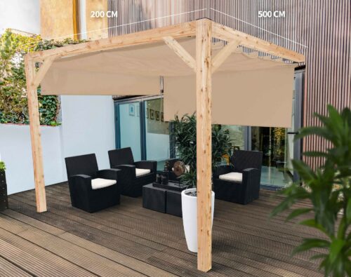 Nesling pergola Douglas wall 1 227x509