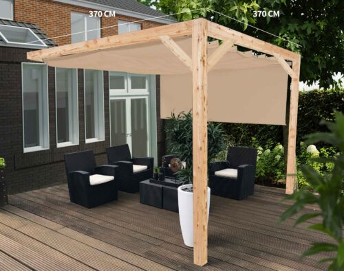 Nesling pergola Douglas wall 2 391x402