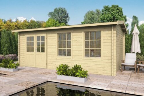 Blokhut Sophie 550x350 cm incl. dakleer