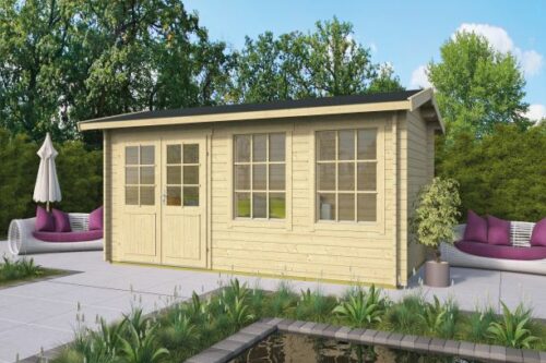 Blokhut Shannon 450x250 cm incl. gratis dakleer