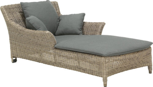 4 Seasons Outdoor Valentine ligbed one seater met 4 kussens - Pure