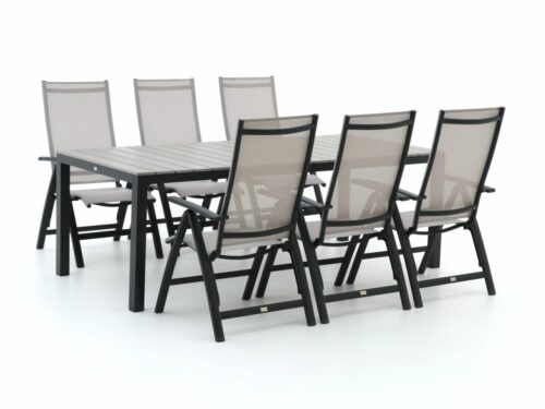 Bellagio Avenza/Fidenza 220cm dining tuinset 7-delig verstelbaar - Laagste prijsgarantie!