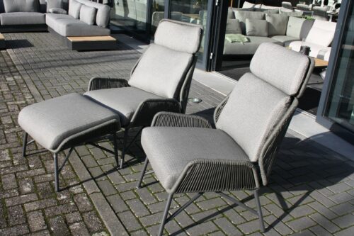 Showmodel 4 Seasons Outdoor Carthago loungestoel platinum - 2 stuks