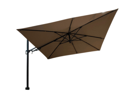Barletta vrijhangende zweefparasol taupe 3x3 m