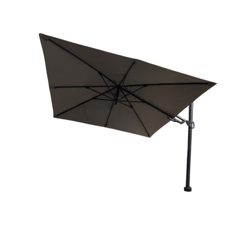 Barletta vrijhangende zweefparasol grijs 3x3 m