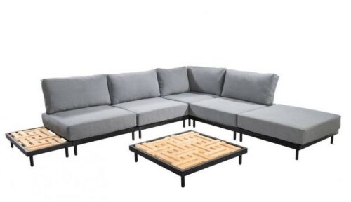 Loungeset Natsu (hoekset 2 salontafels)