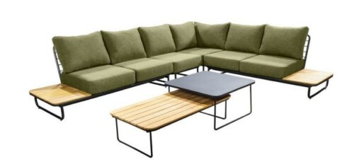 Taiyo loungeset groen hoekset