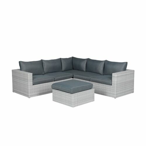 Orangebird lounge set 4-dlg vintage grey 2-h./reflex black