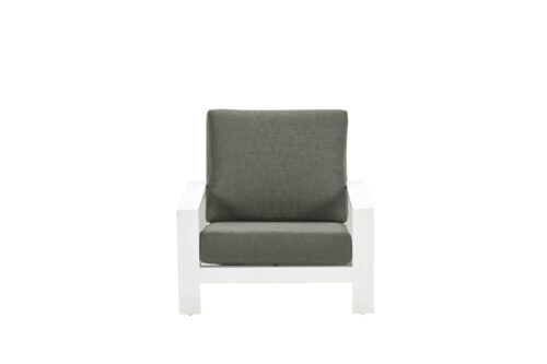 Lincoln verstelbare fauteuil mat wit/ moss green