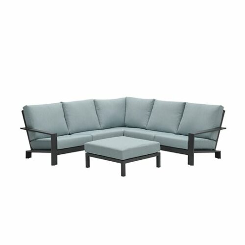 Lincoln lounge set 4-dlg carbon black/ mint grey
