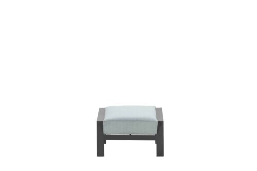 Lincoln voetenbank carbon black/ mint grey