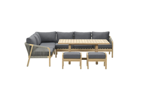 Santos L/D set 5-dlg links acacia white wash/ antraciet