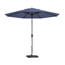 Paros II round safier blue stokparasol 300 cm