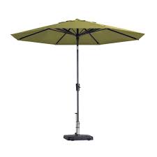 Paros II round sage green stokparasol 300 cm