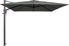 Monaco flex II grey zweefparasol 300 x 300 cm
