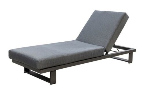 Kazoku lounger alu dark grey