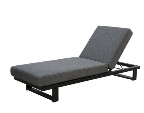 Kazoku lounger alu black/panther black