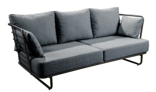 Taiyo sofa 3 seater alu black/panther black