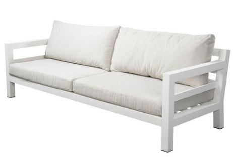 Midori sofa 3 seater alu white/mixed grey