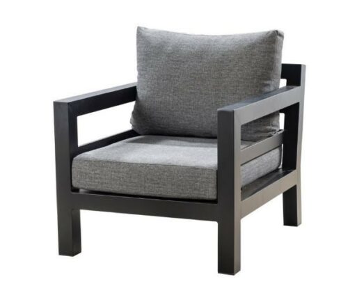 Midori lounge chair alu black/panther black