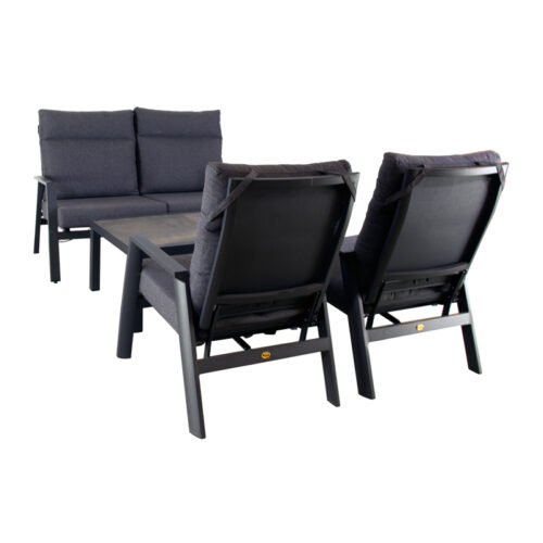 Loungeset Salisbury Concrete Black