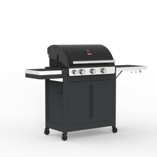 Barbecook Stella 3201 gasbarbecue zwart met kasten 174x59x119cm