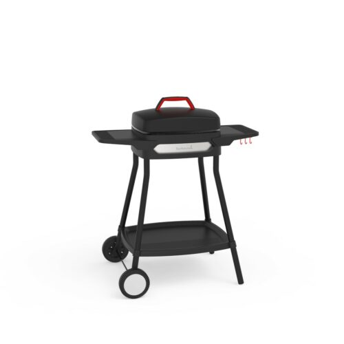 Barbecook Alexia 5111 elektrische barbecue met zijtafels en wielen zwart 84x55x97cm