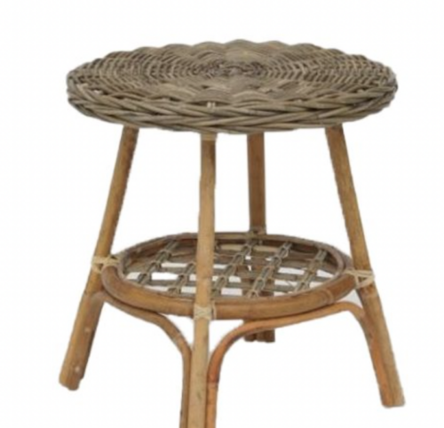 Rotan Bijzettafel Leana Koboo Grey