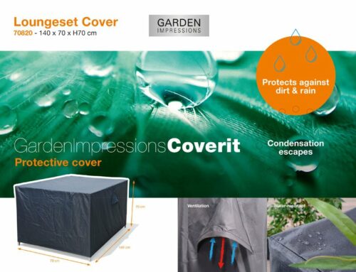 Garden Impressions loungesethoes 140 x 70 x 70 cm