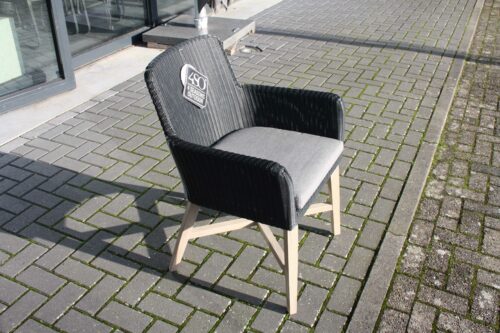 Showmodel 4 Seasons Outdoor Lisboa tuinstoel antraciet - 4 stuks