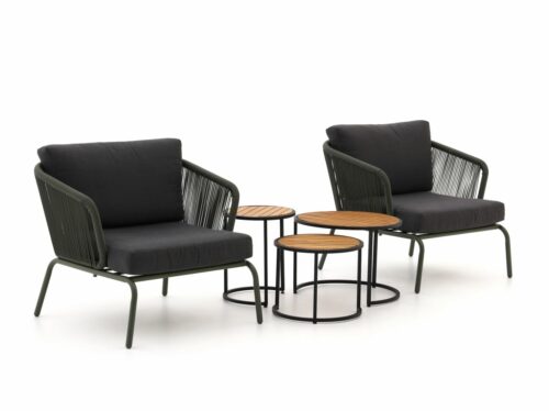 Forza Nuro/Mosi lounge balkonset 5-delig - Laagste prijsgarantie!